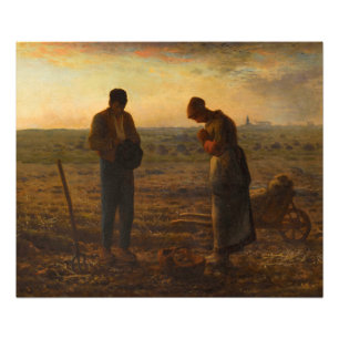 Die Angelus von Jean-Francois Millet Fotodruck