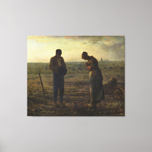 Die Angelus von Jean-François Millet Leinwanddruck