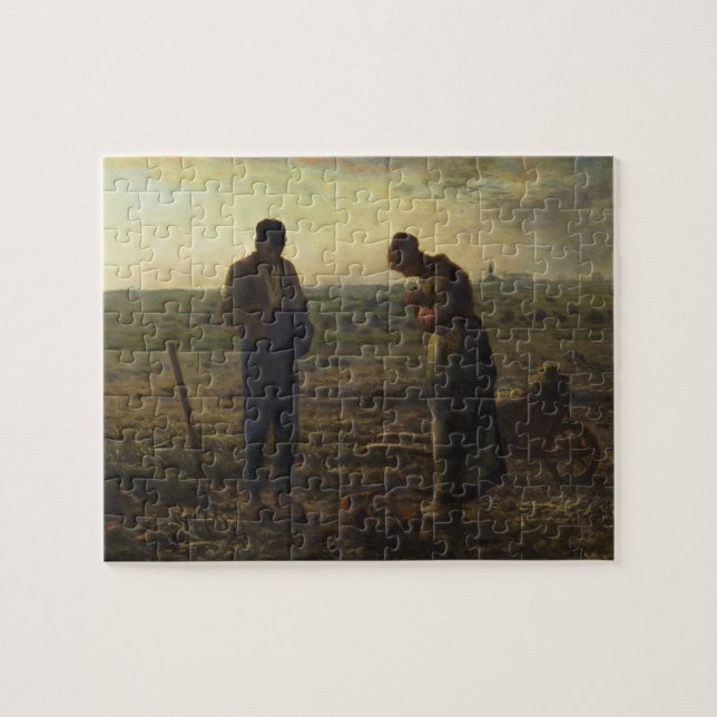 Die Angelus von Jean-François Millet Puzzle (Horizontal)