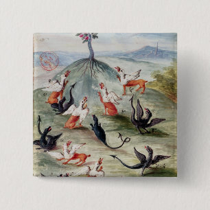 Die angemessene Blume auf dem Mountain Button