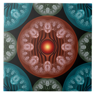 Die angenehme, farbenfrohe Dekoration Fliese