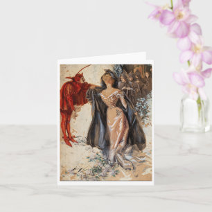 Die Anhänger, Harrison Fisher Karte