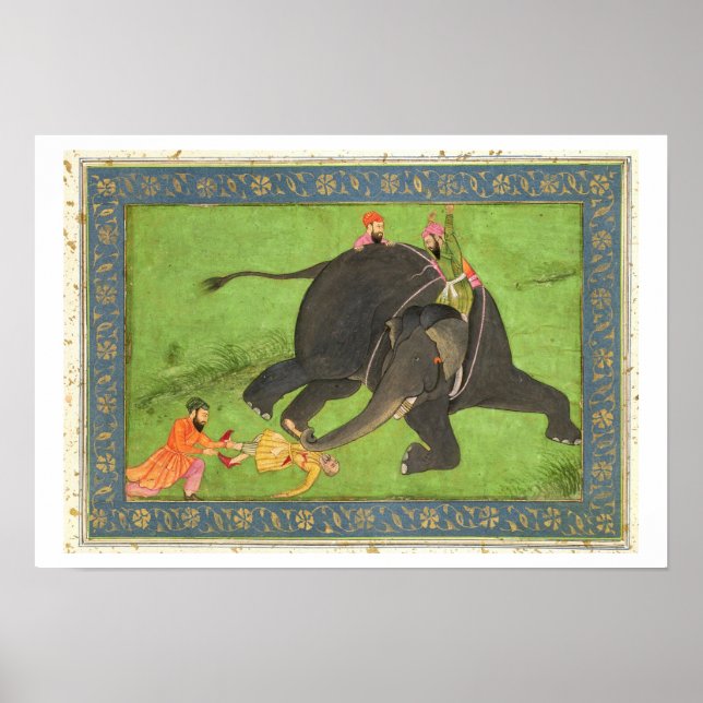 Die Anhänger retten einen gefallenen Mann aus eine Poster (Vorne)