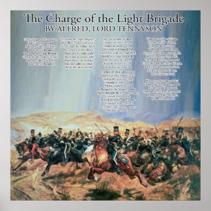 Die Anklage des Lichtbrigade Gedicht Alfred Lord T Poster