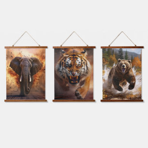 Die Anklage Wandteppich Mit Holzrahmen