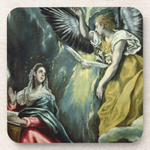 Die Ankündigung, c.1575 (Öl auf Leinwand) Getränkeuntersetzer