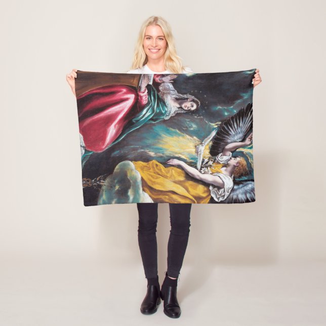 Die Ankündigung El Greco Fleecedecke (Beispiel)