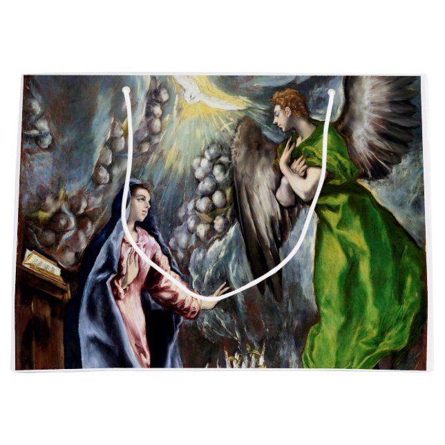 Die Ankündigung El Greco Große Geschenktüte (Vorderseite)