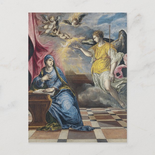 Die Ankündigung - El Greco Postkarte (Vorderseite)