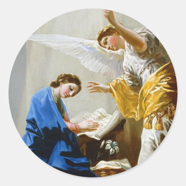 Die Ankündigung Francisco José de Goya Fine Art Runder Aufkleber (Vorderseite)