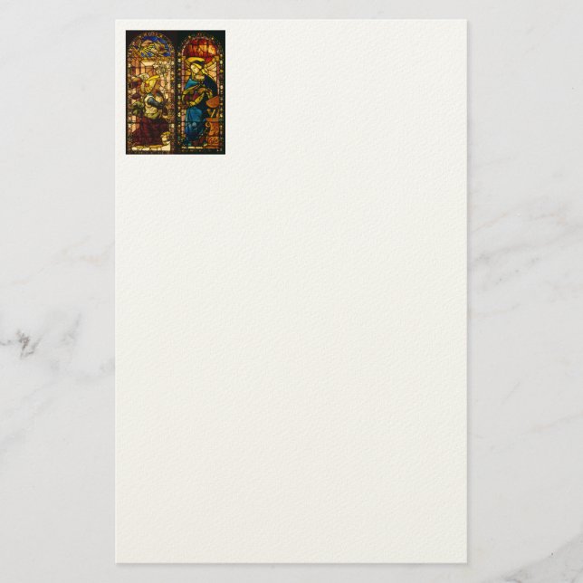 Die Ankündigung in mehrfarbigen Farben Briefpapier (Vorderseite)