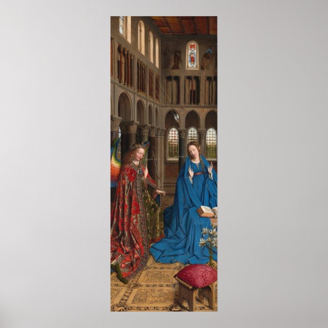 Die Ankündigung - Jan van Eyck Fine Art Poster (Vorne)