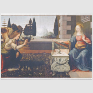 Die Ankündigung Leonardo da Vinci, 1472-1473 Seidenpapier