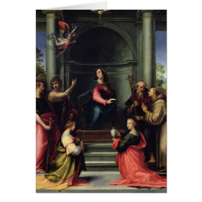 Die Ankündigung mit Heiligen, 1515 (Vorne)