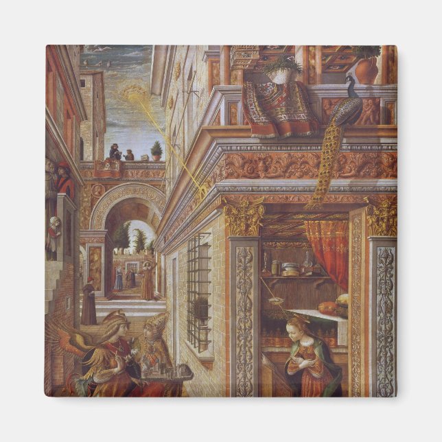 Die Ankündigung mit St. Emidius, 1486 Magnet (Vorne)