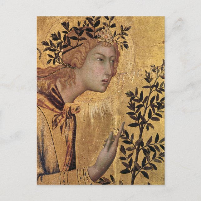 Die Ankündigung mit St. Margaret Postkarte (Vorderseite)