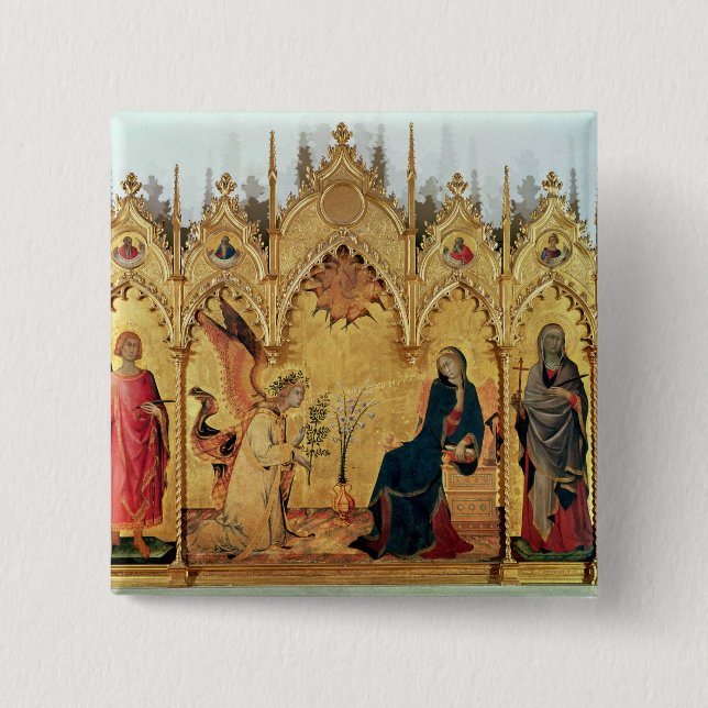 Die Ankündigung mit St Margaret und St. Button (Vorderseite)