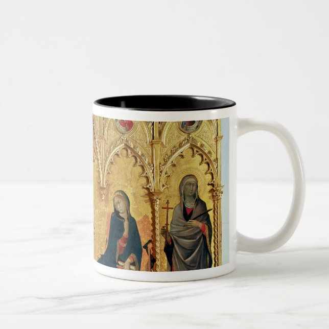 Die Ankündigung mit St Margaret und St. Zweifarbige Tasse (Rechts)