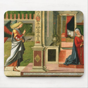 Die Ankündigung (Öl auf Platte) (Detail von Mousepad