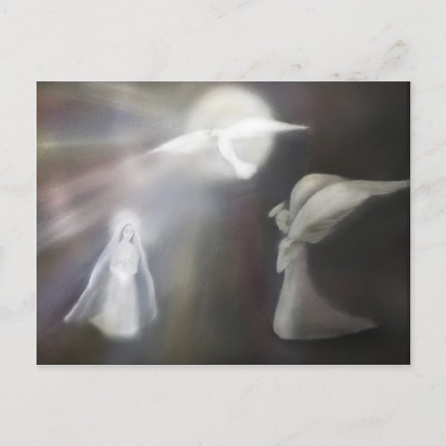 Die Ankündigung Postkarte (Vorderseite)