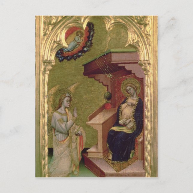 Die Ankündigung Postkarte (Vorderseite)