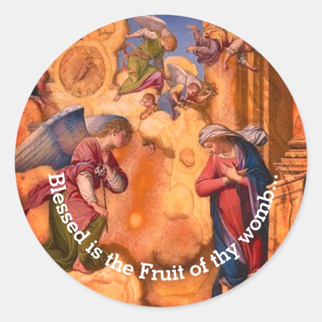 Die Ankündigung Runder Aufkleber (Vorderseite)