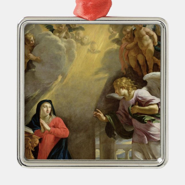 Die Ankündigung Silbernes Ornament (Vorne)
