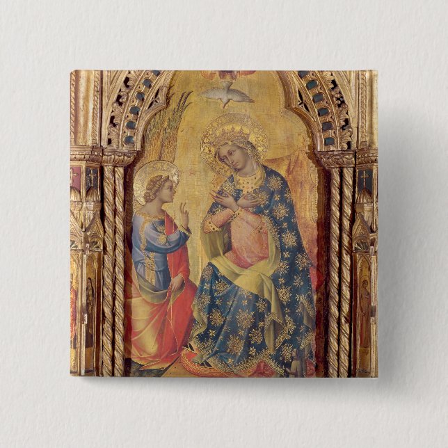 Die Ankündigung (Teil polyptych) (Öl auf Platte Button (Vorderseite)