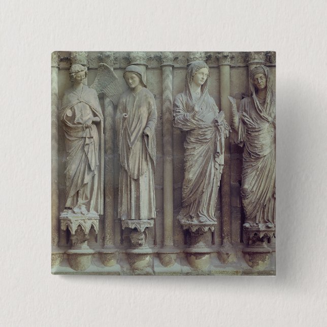 Die Ankündigung und der Visitation Button (Vorderseite)