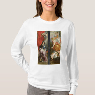 Die Ankündigung, von der Rückseite von T-Shirt