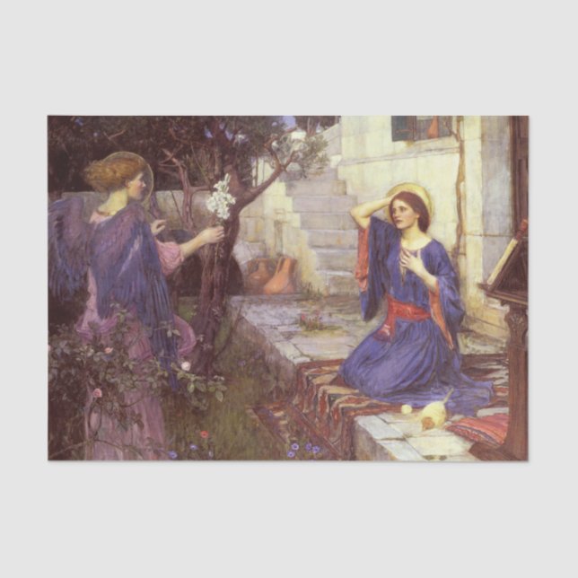 Die Ankündigung von John William Waterhouse Seidenpapier (Vorderseite)