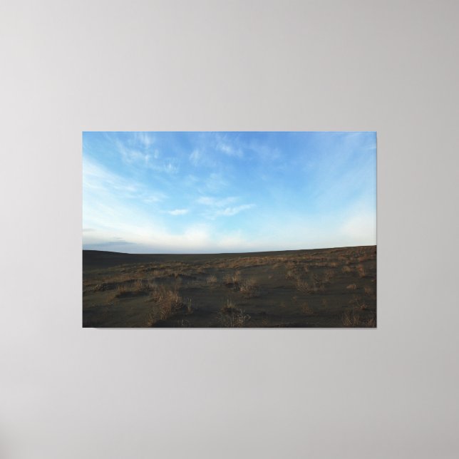 Die Ankunft der dunkelgewölbten Leinwand (Vorderseite)