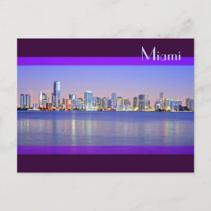 Die Ankunft der Magischen Stadt: Miami, Florida Postkarte