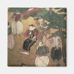 Die Ankunft der Portugiesen in Japan Magnet