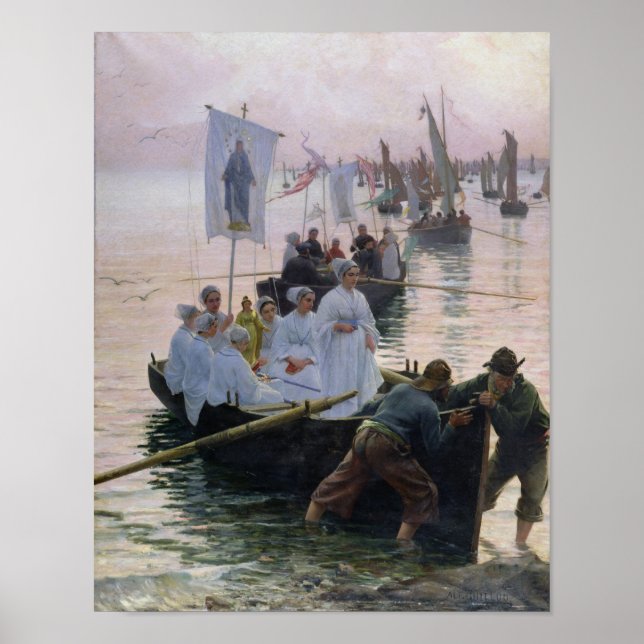 Die Ankunft der Prozession von St. Anne Poster (Vorne)