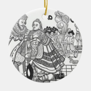 Die Ankunft der Seine Majestät Charles (1600-49) Keramik Ornament