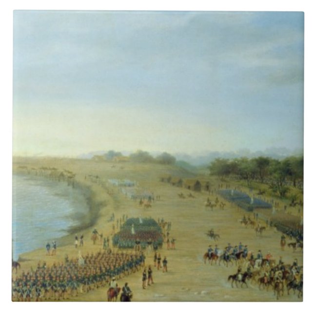Die Ankunft der verbündeten Armee bei Itapiru, Fliese (Vorderseite)