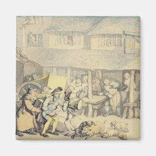 Die Ankunft des Bühne-Zuges am Sun-Gasthaus, Magnet