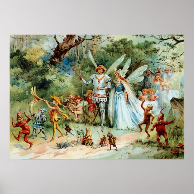 Die Ankunft des Königs und der Königin der Fairies Poster (Vorne)