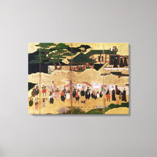 Die Ankunft des Portugiesen in Japan 2 Leinwanddruck