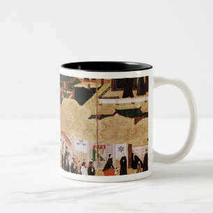 Die Ankunft des Portugiesen in Japan 3 Zweifarbige Tasse