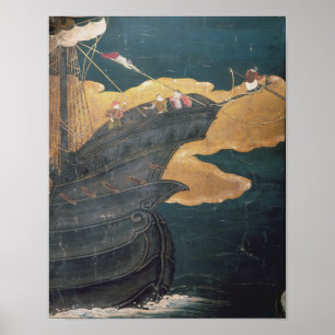 Die Ankunft des Portugiesen in Japan Poster