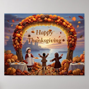 Die Ankunft des Thaksgiving Poster