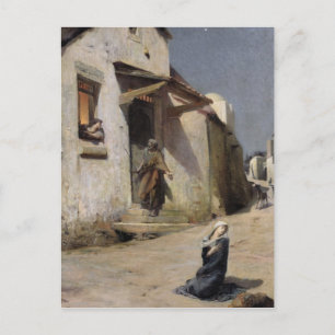 Die Ankunft in Bethlehem, 1897 Postkarte