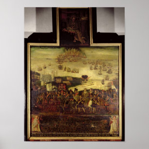 Die Ankunft von Königin Elisabeth I. in Tilbury Poster
