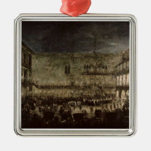 Die Ankunft von Prinzessin Amelia von Sachsen, in Silbernes Ornament