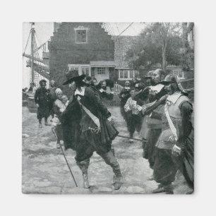 Die Ankunft von Stuyvesant in New Amsterdam Magnet