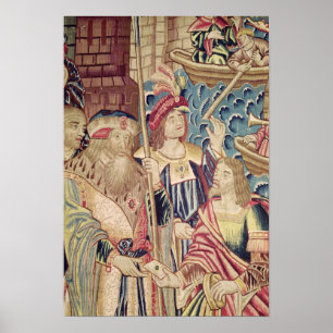 Die Ankunft von Vasco da Gama in Calicut Poster