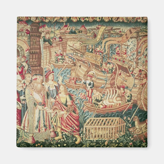 Die Ankunft von Vasco da Gama in Kalkutta Magnet (Vorne)