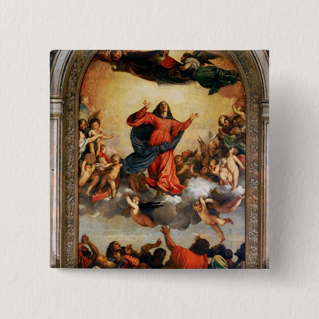 Die Annahme der Jungfrau, 1516-18 Button (Vorderseite)